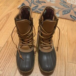 Insulated Brown LL Bean Duck Boots